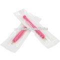 Wholesale price disposable microblading pen with blades, pink microblading hand tools for eyebrow embroidery makeup